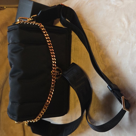 Versace La Medusa Black Crossbody Bag with Gold Chain - Picture 3 of 7